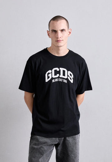 T-shirt logo lounge light piquet GCDS