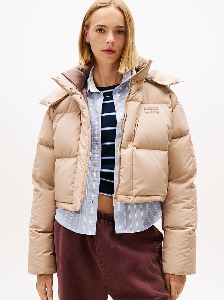 Giubbotto Crop Beige TommyJeans