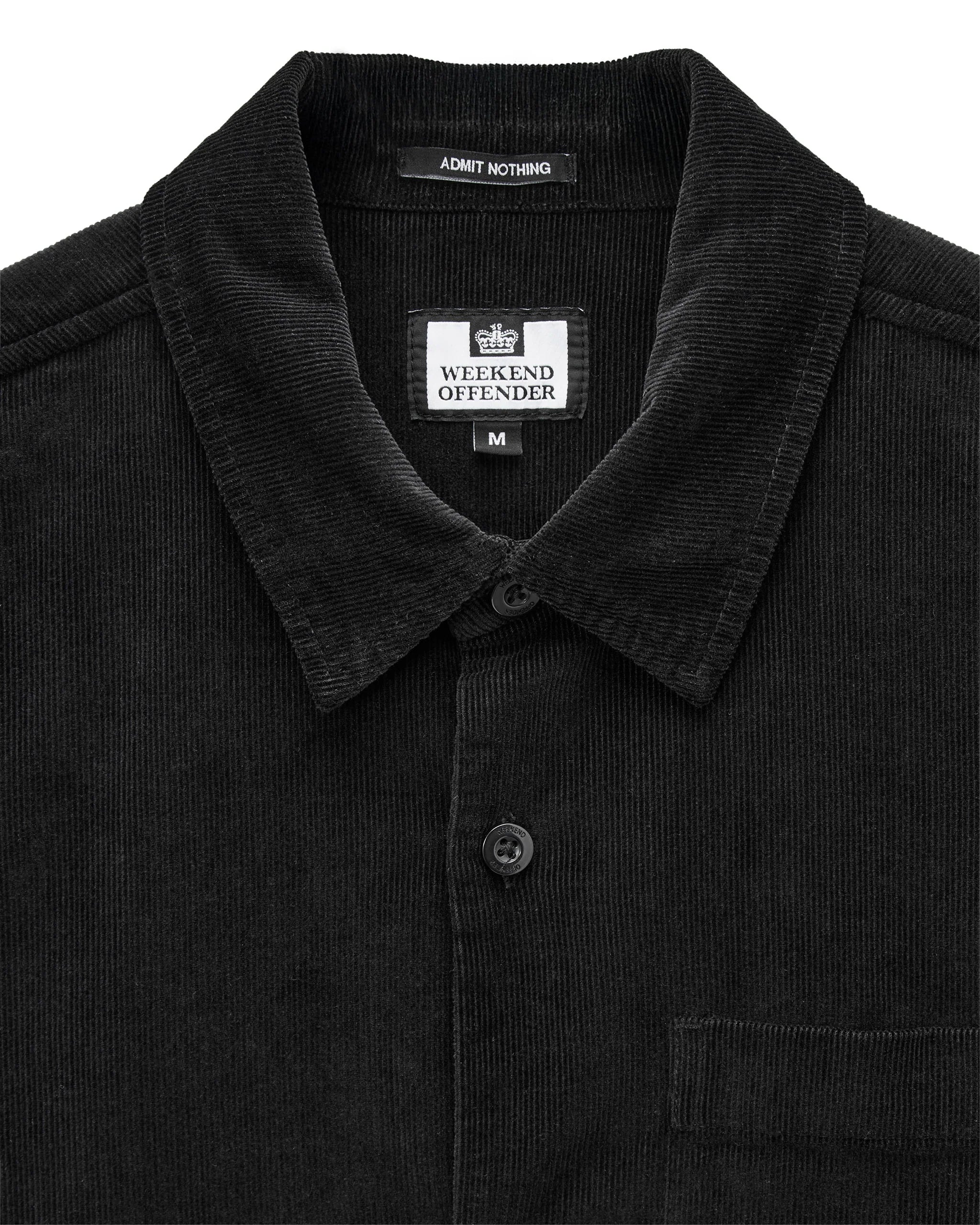 Camicia in cordoncino Welch Weekend Offender Black