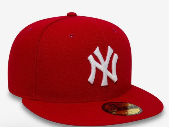 CAPPELLO NEW ERA ROSSO VISIERA PIATTA