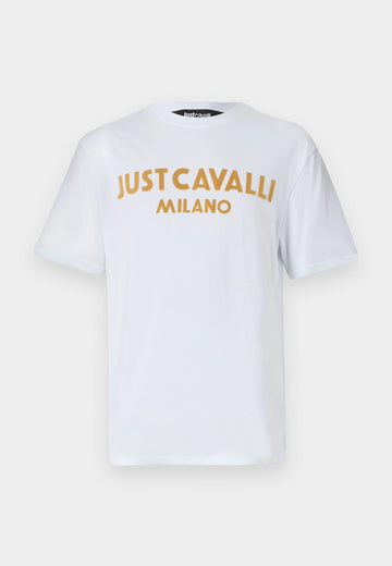 T-Shirt Just Cavalli logo velluto