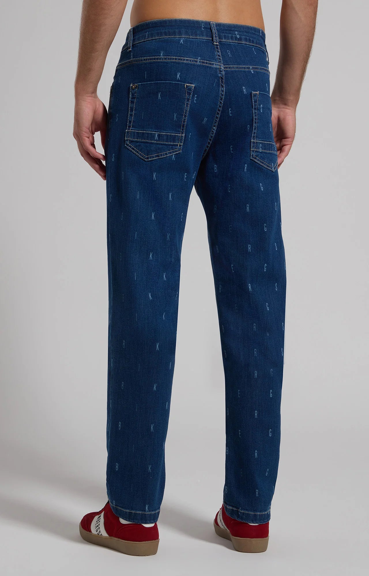 Jeans uomo logo laser Bikkembergs