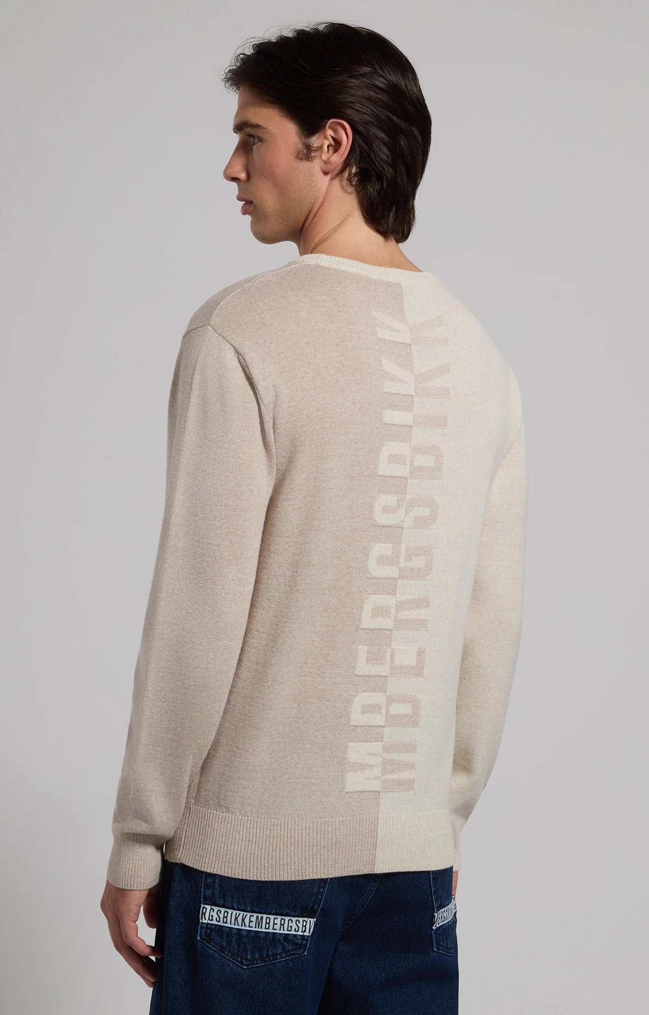 Maglia da uomo logo spezzato Bikkembergs