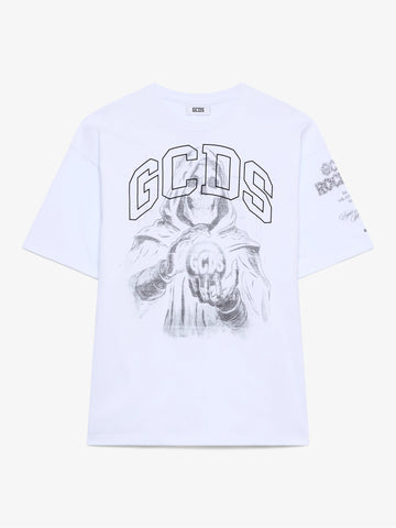 T-shirt stampa gotica GCDS