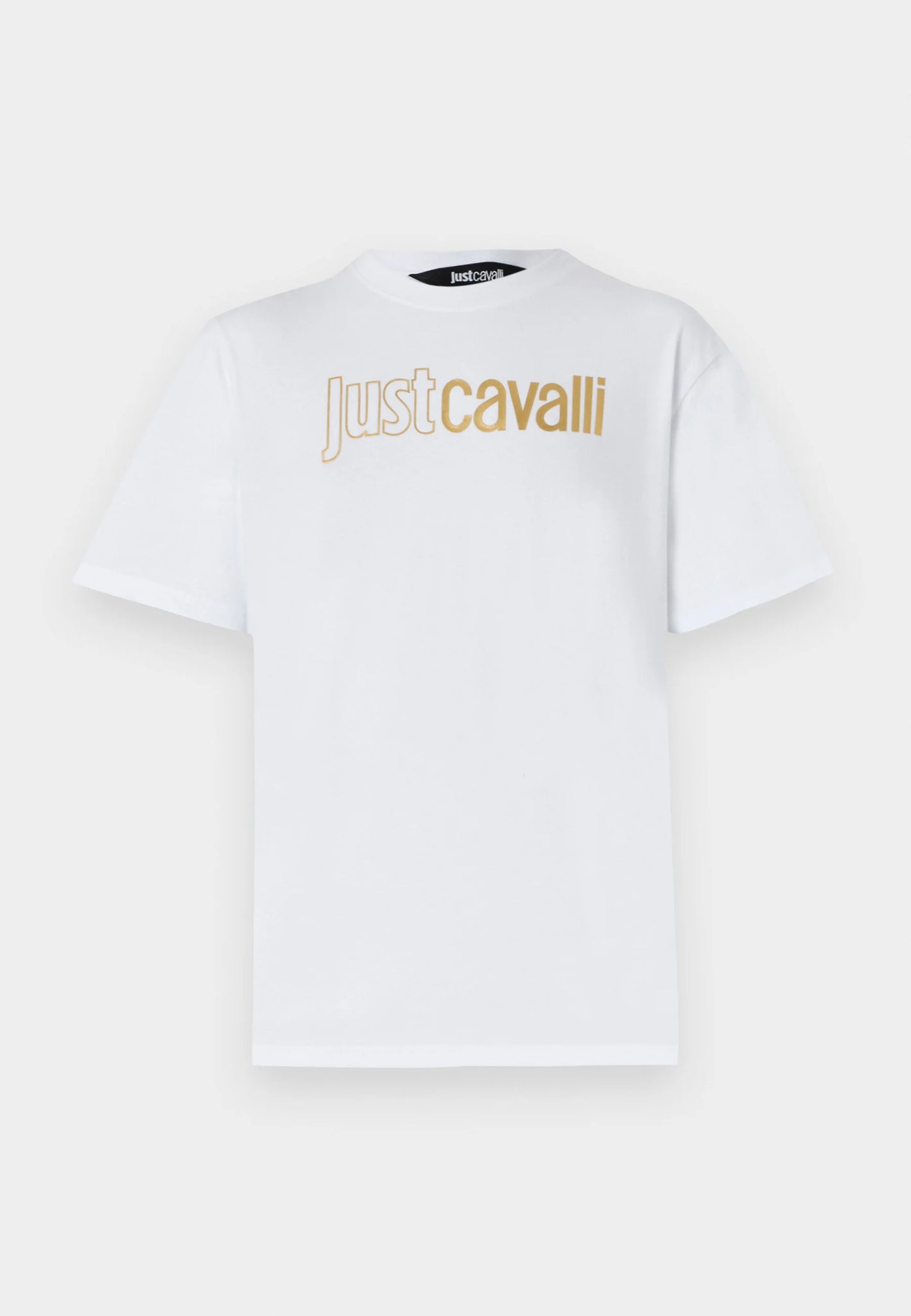 T-shirt Just Cavalli logo oro