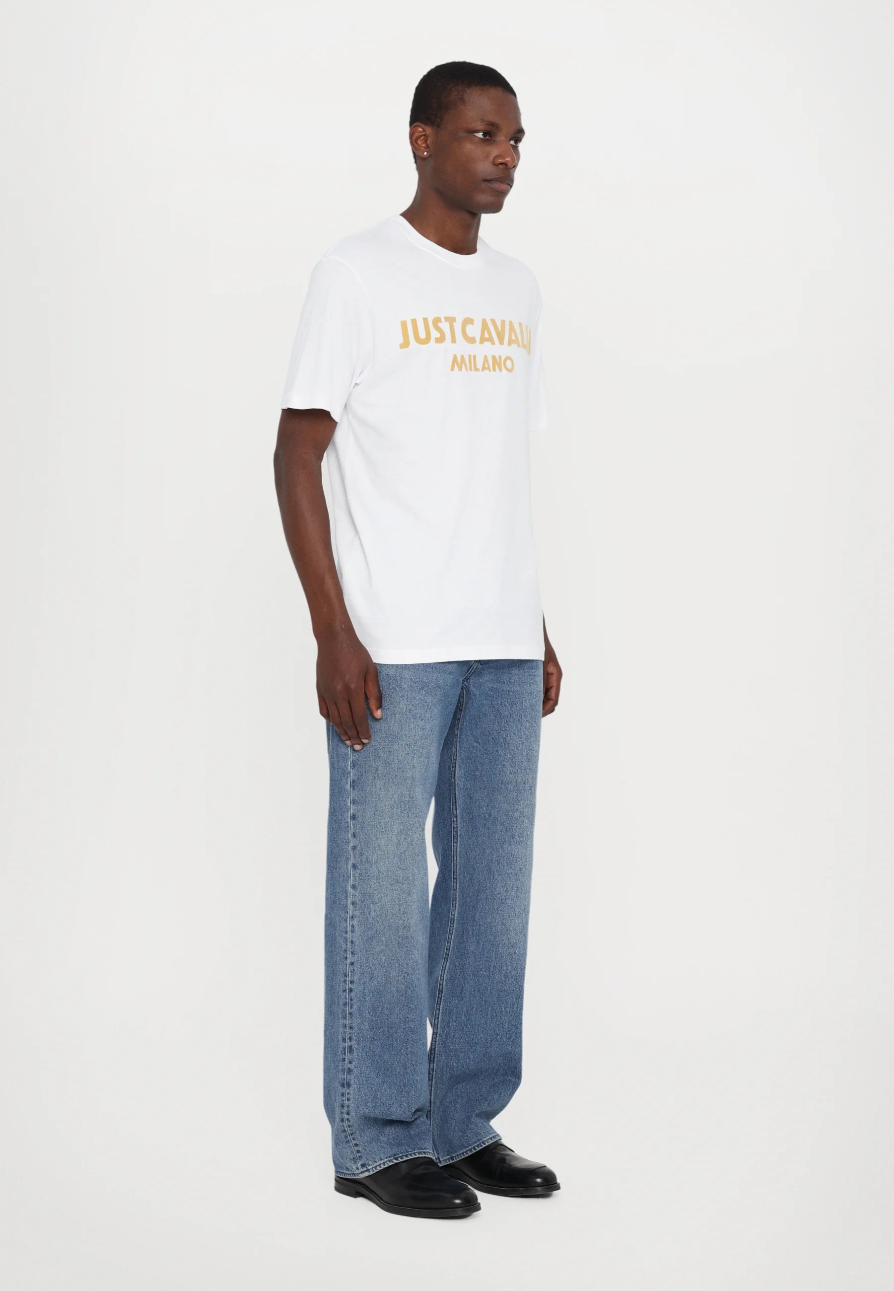 T-Shirt Just Cavalli logo velluto