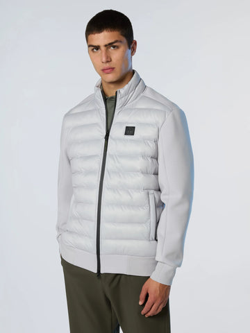 Felpa con zip dal design ibrido North Sails