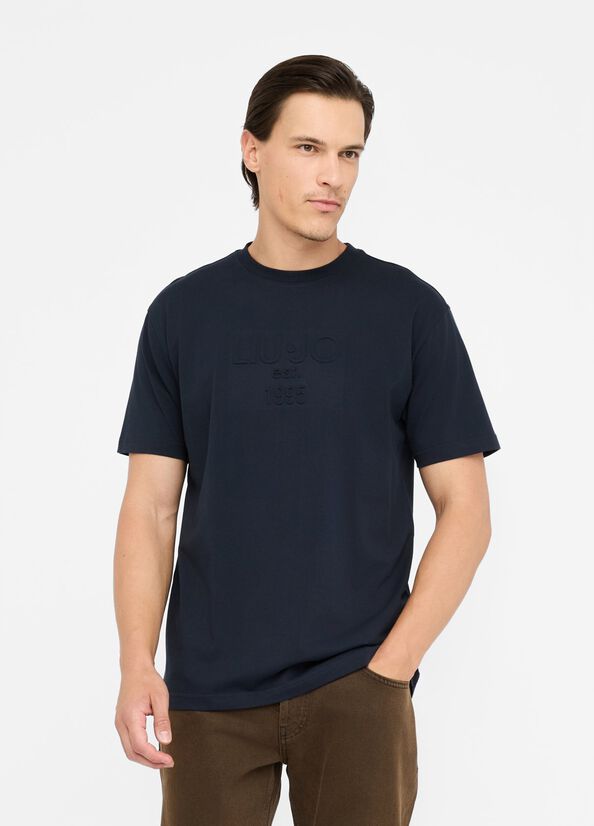 T-shirt in cotone con logo Liu-Jo
