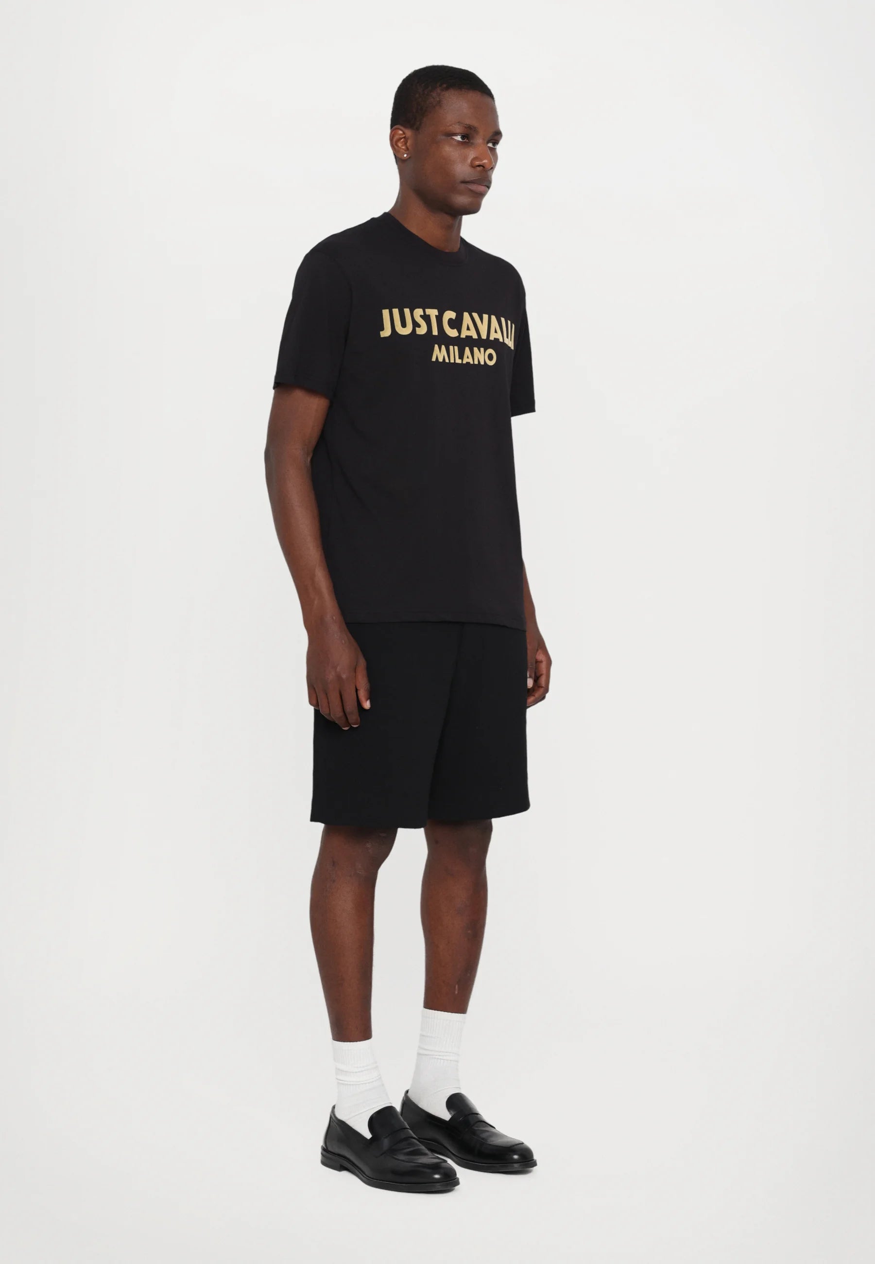 T-Shirt Just Cavalli logo velluto