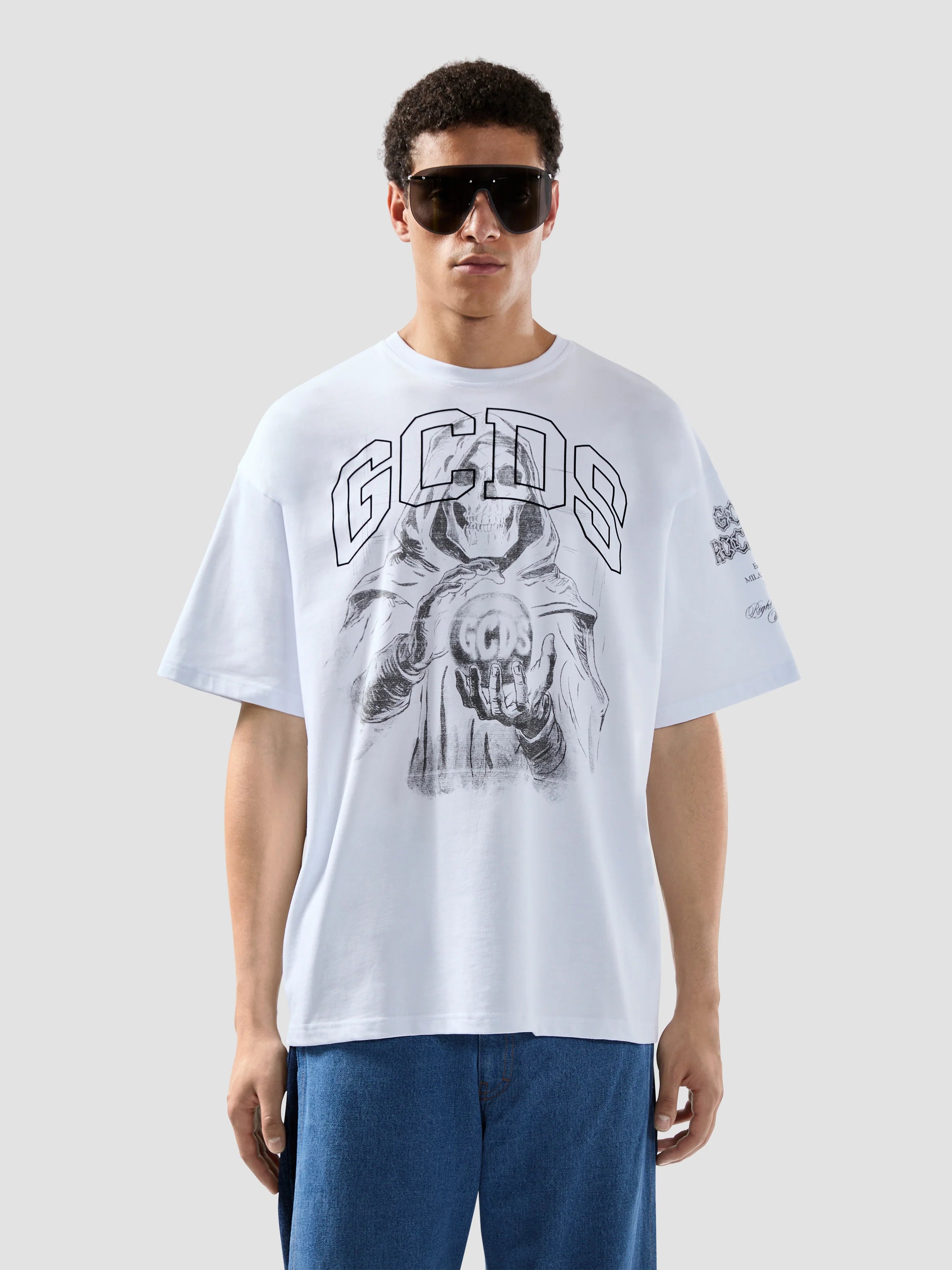 T-shirt stampa gotica GCDS