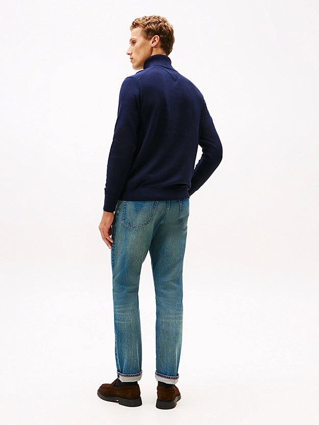 Pullover in cashmere a collo alto Tommy Hilfiger