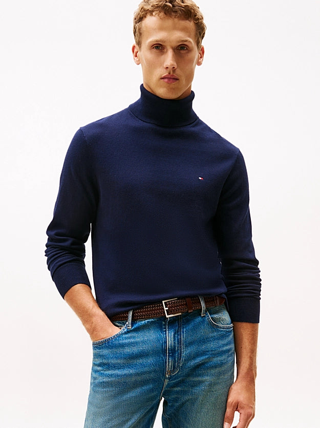 Pullover in cashmere a collo alto Tommy Hilfiger