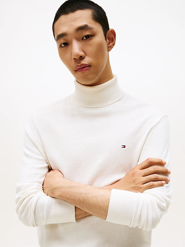 Pullover in cashmere a collo Tommy HIlfiger