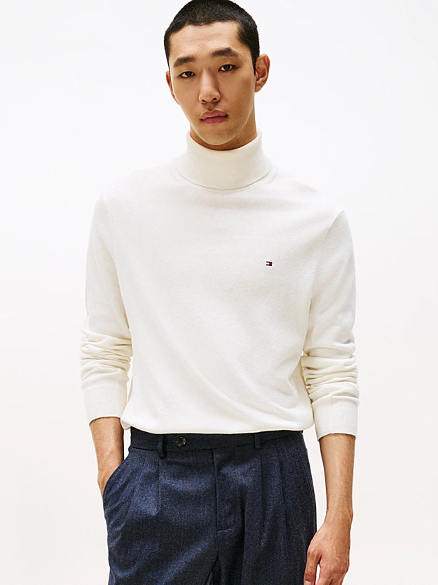 Pullover in cashmere a collo Tommy HIlfiger