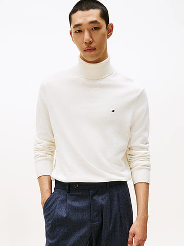 Pullover in cashmere a collo Tommy HIlfiger