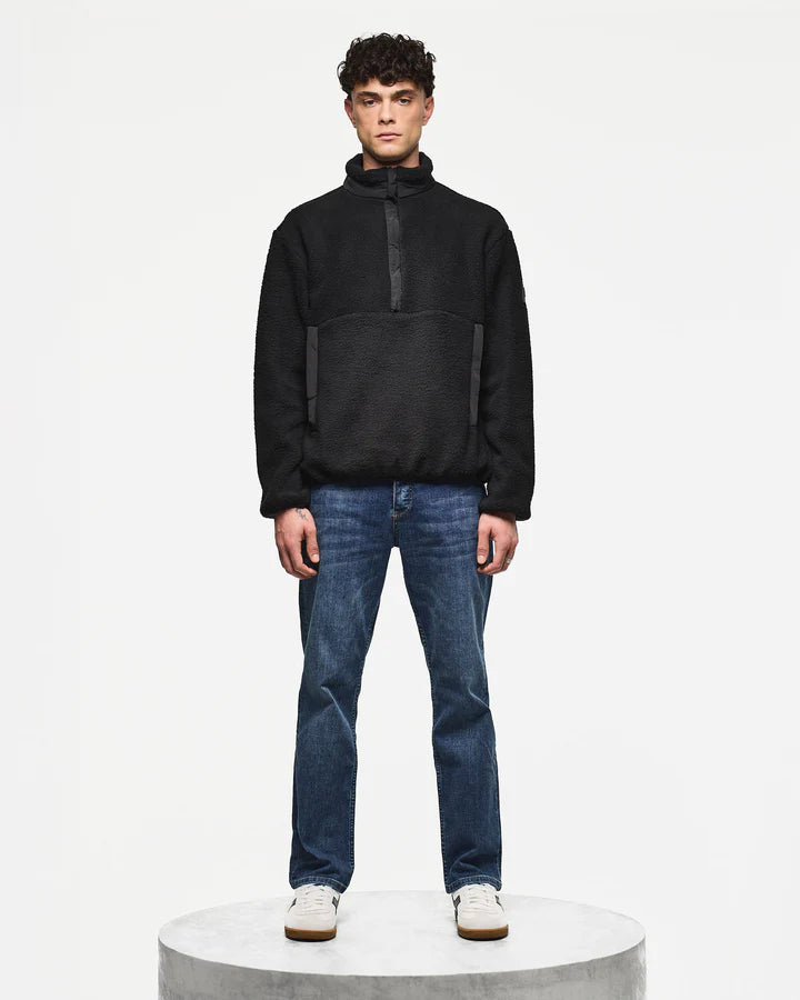 Giubbotto Stanier Sherpa Fleece Sweatshirt Black