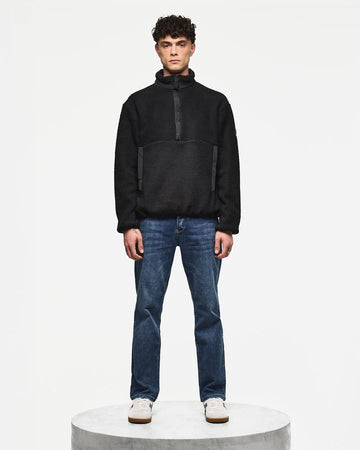 Giubbotto Stanier Sherpa Fleece Sweatshirt Black