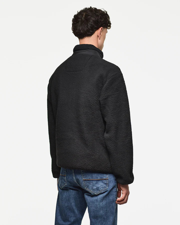 Giubbotto Stanier Sherpa Fleece Sweatshirt Black