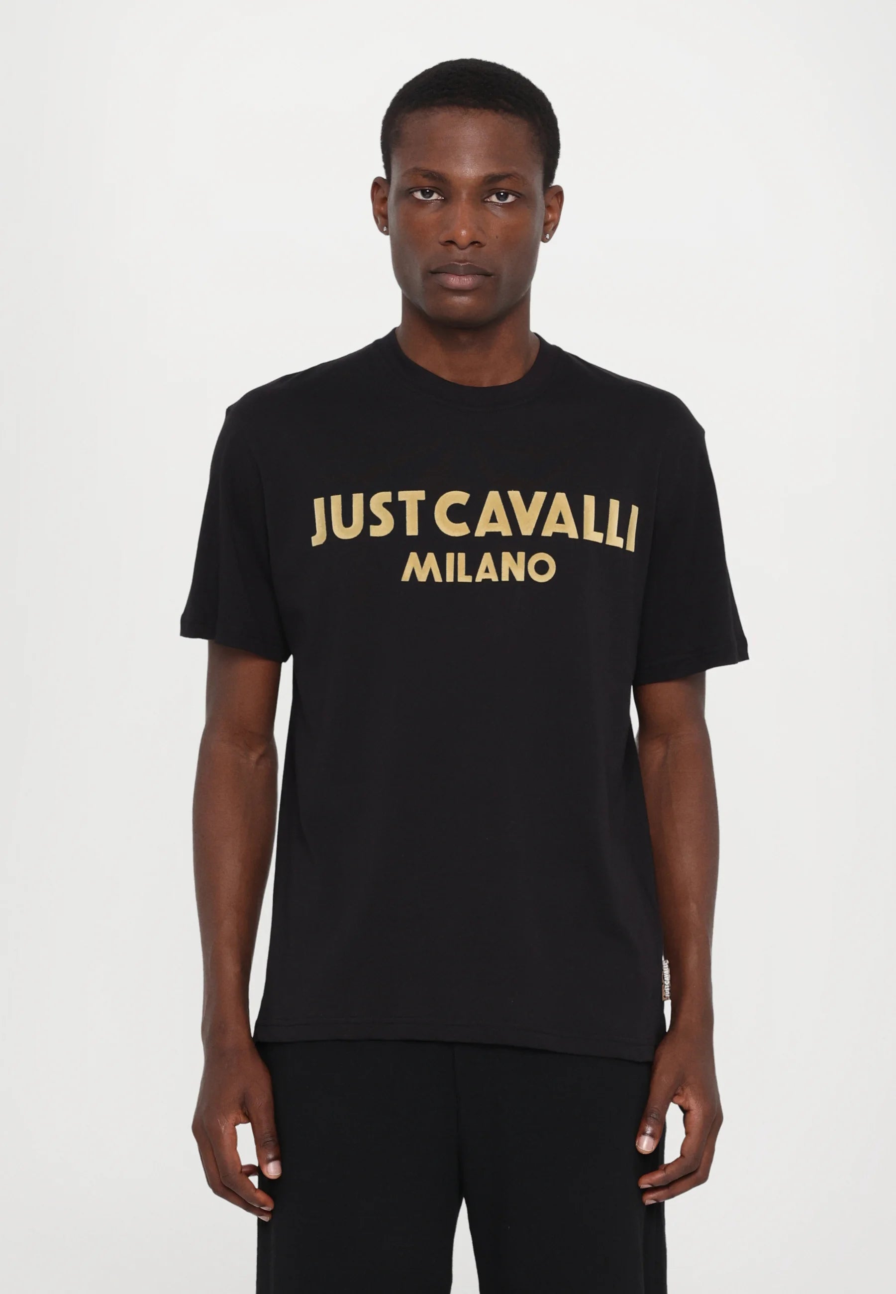 T-Shirt Just Cavalli logo velluto