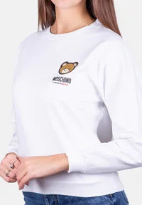Moschino felpa bianca donna