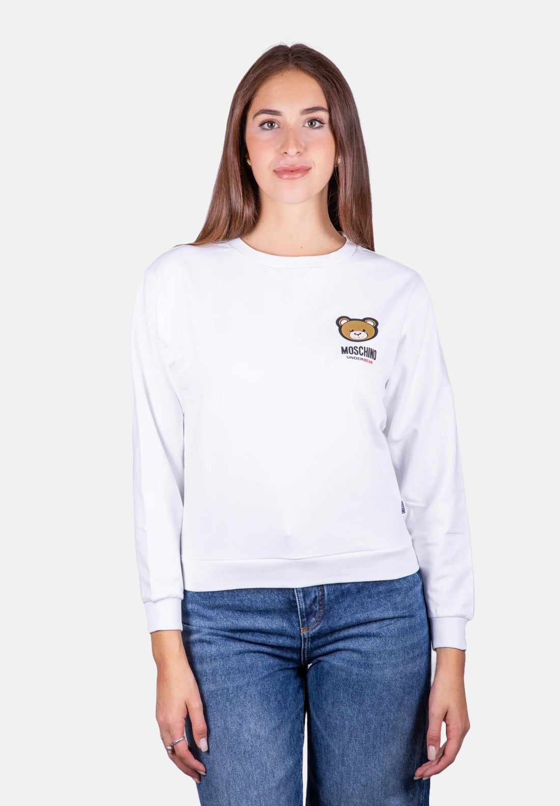 Moschino felpa bianca donna